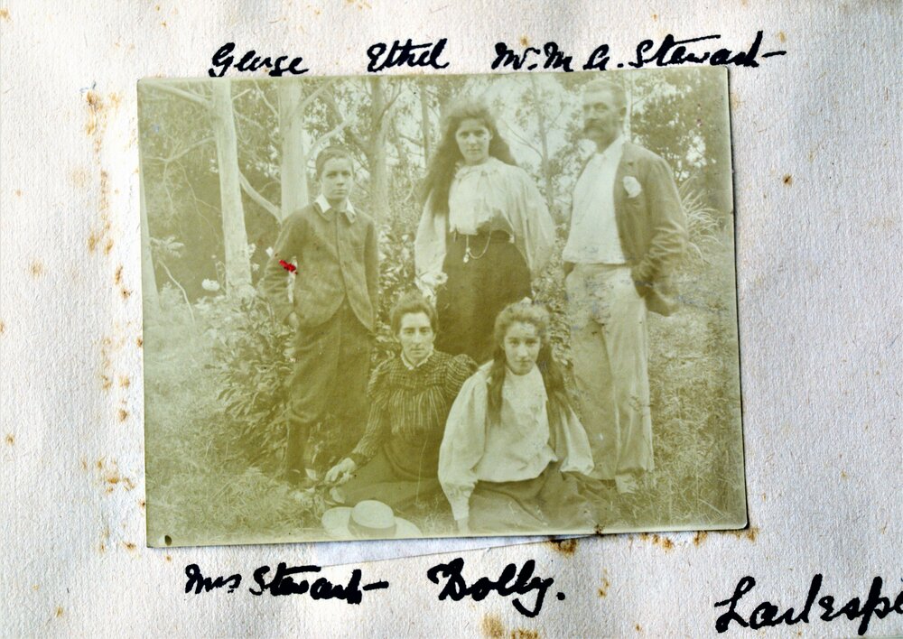 Mervyn and Phoebe Stewart with their children George, Mary and Evyleen