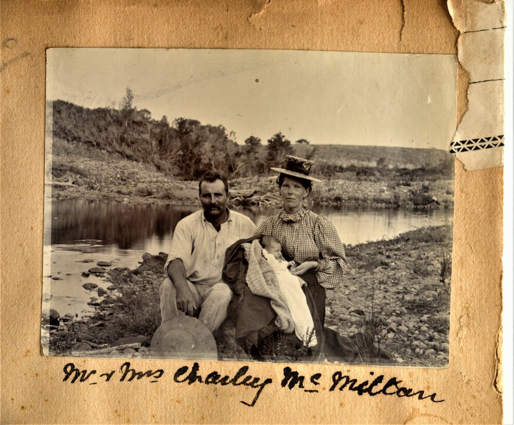 "Charley" and Ethel Macmillan and baby "Ray"