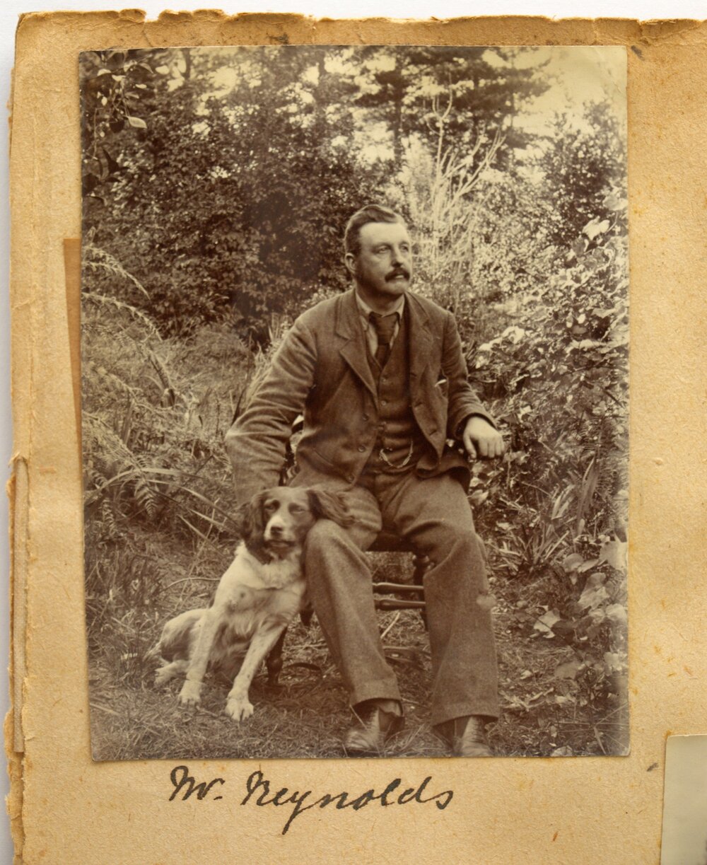 John Reynolds with his dog