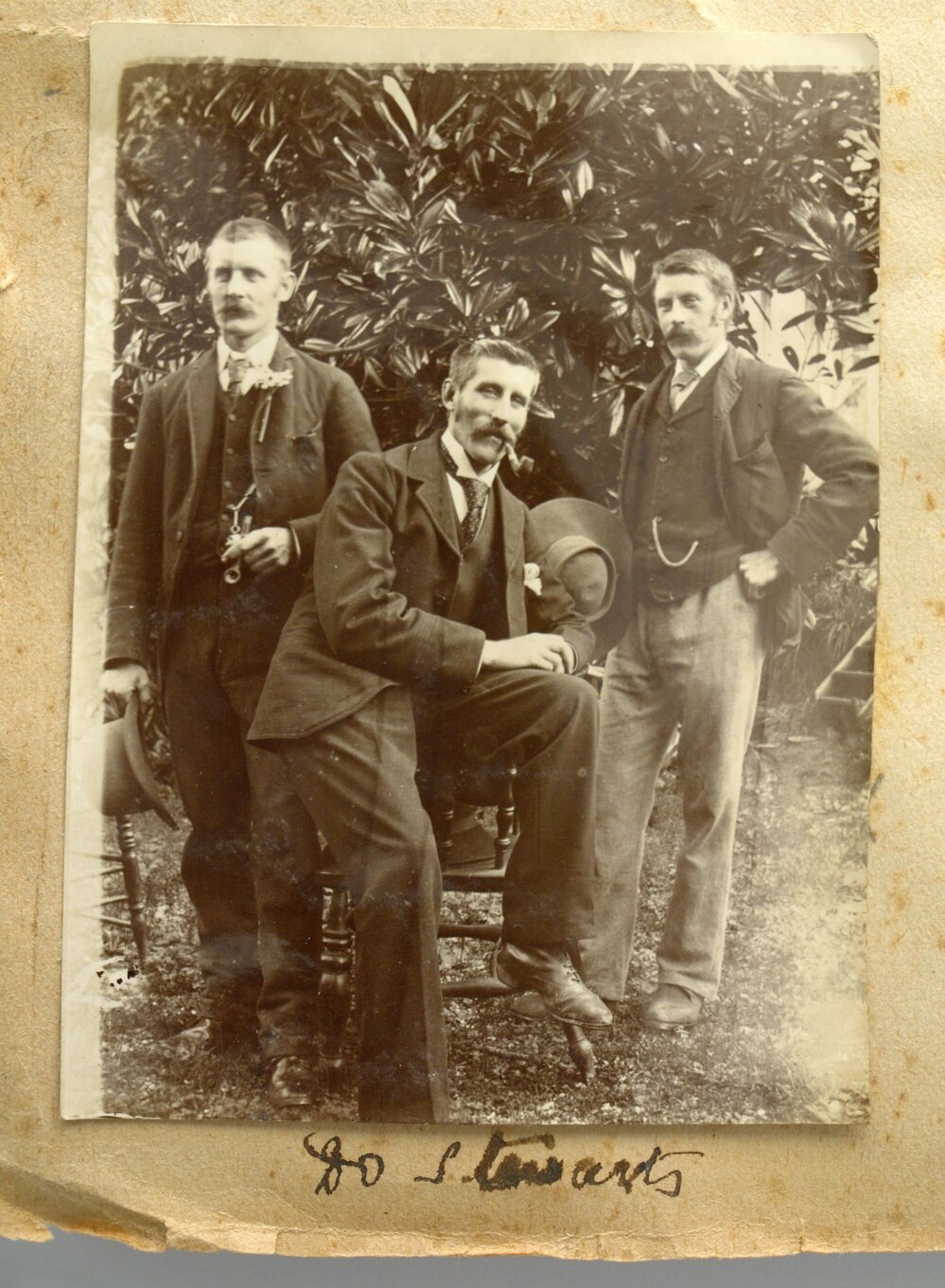 Harry, Hugh and William Stewart at Martray,
