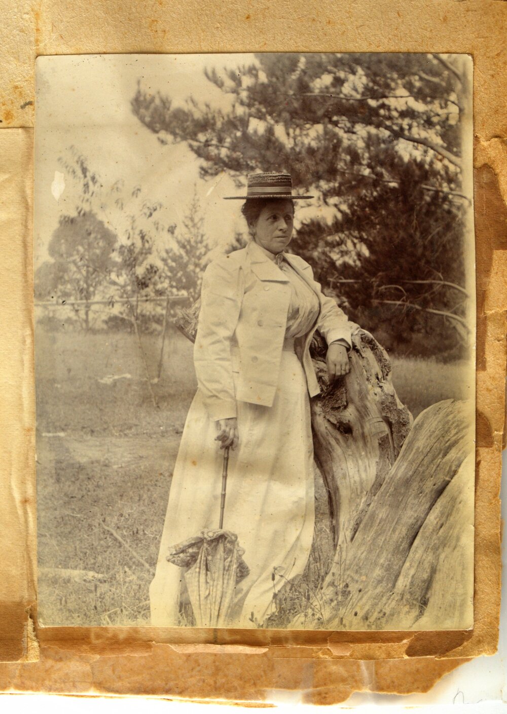 Unidentified lady with parasol