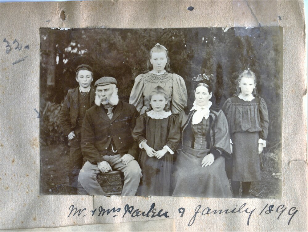 John and Annie Parker with their family
