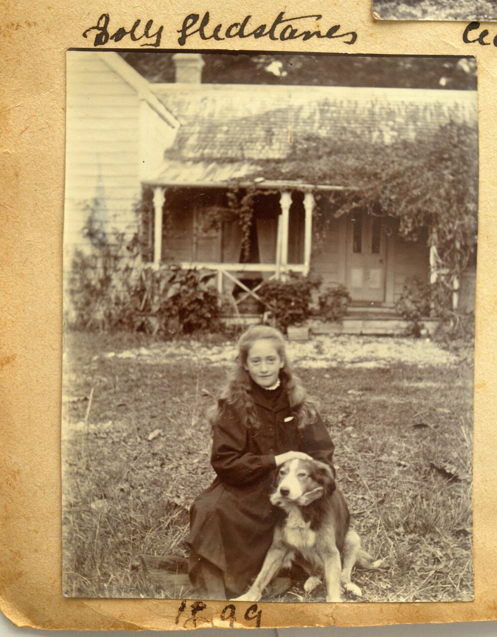 Helen Gledstanes with her dog