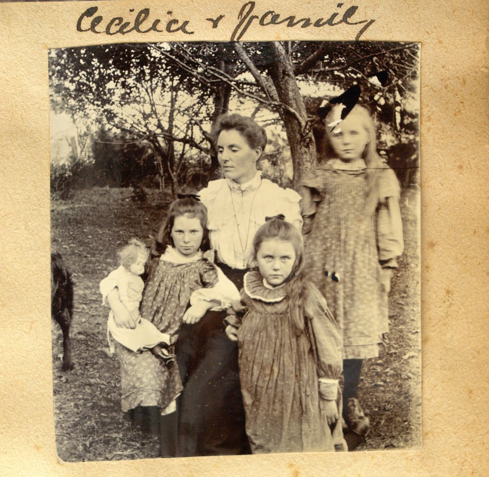 Cecilia Stewart with daughters Erin, Georgina and Daisy.