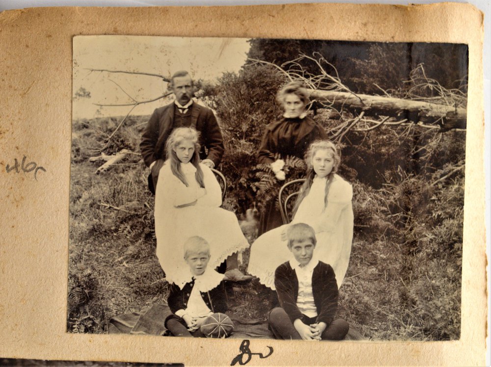 Frances and Michael Stewart with their children.