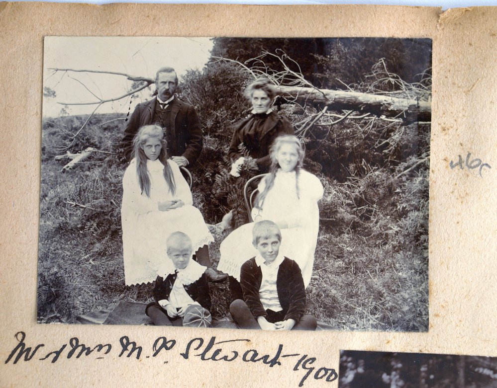 Michael and Frances Stewart with their children.