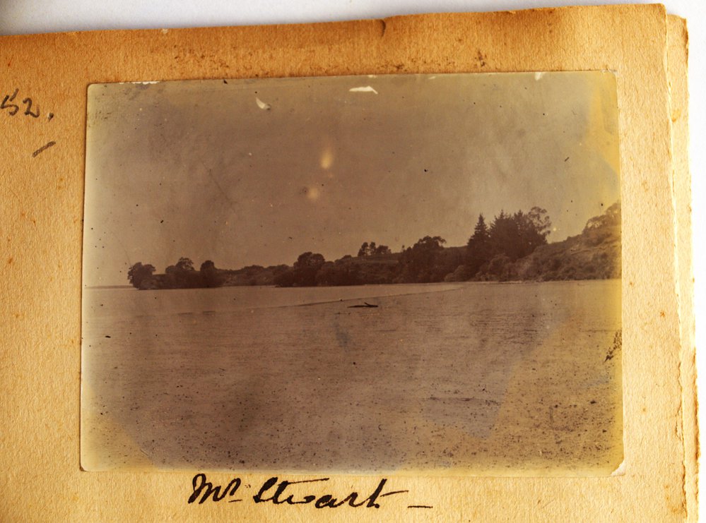 Beach view of Mount Stewart.