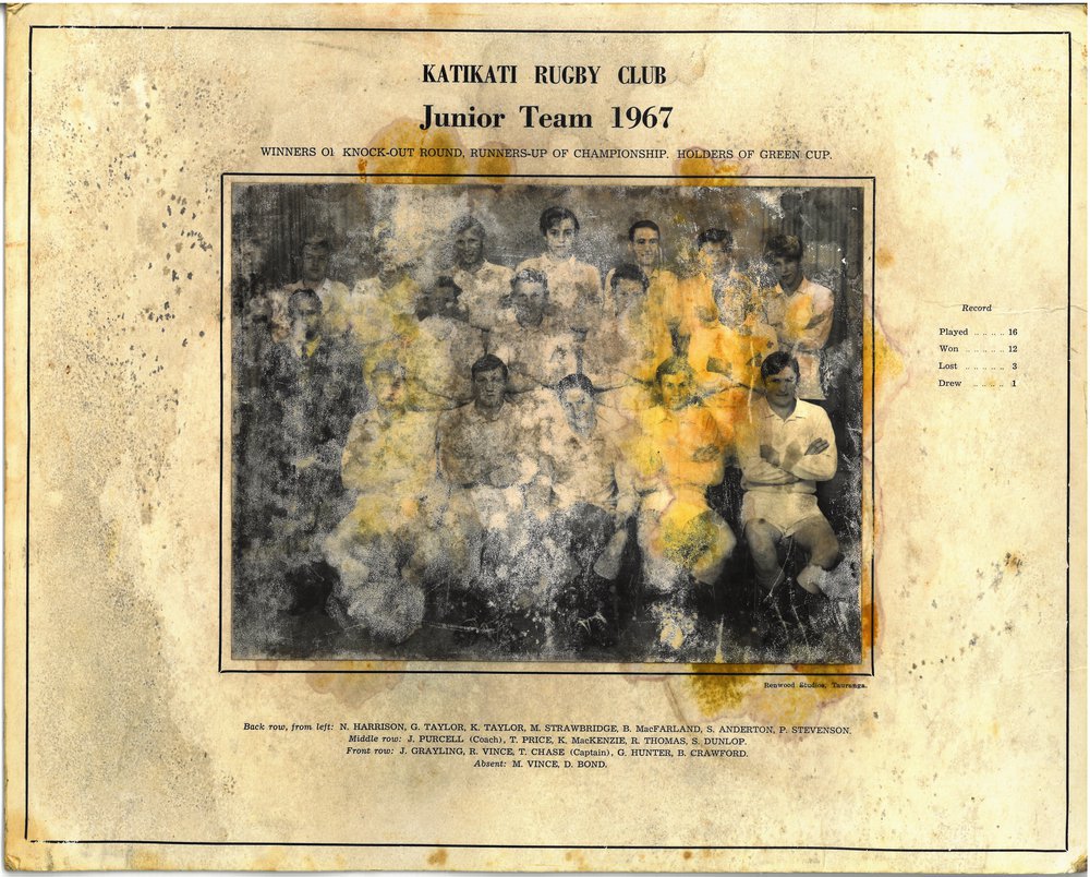 Katikati Rugby Club Junior Team 1967