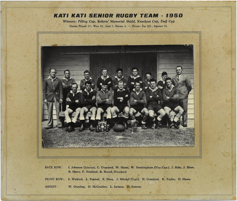 Kati Kati Senior Rugby Team, 1950