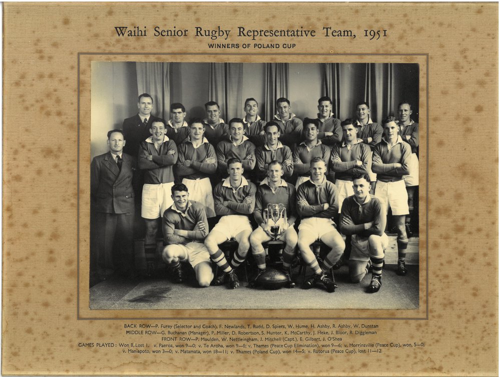 Waihi Senior Representative Rugby Team, 1951