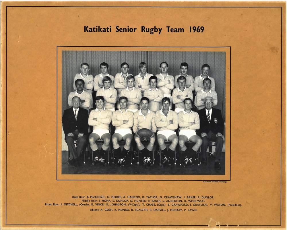 Katikati Senior Rugby Team 1969