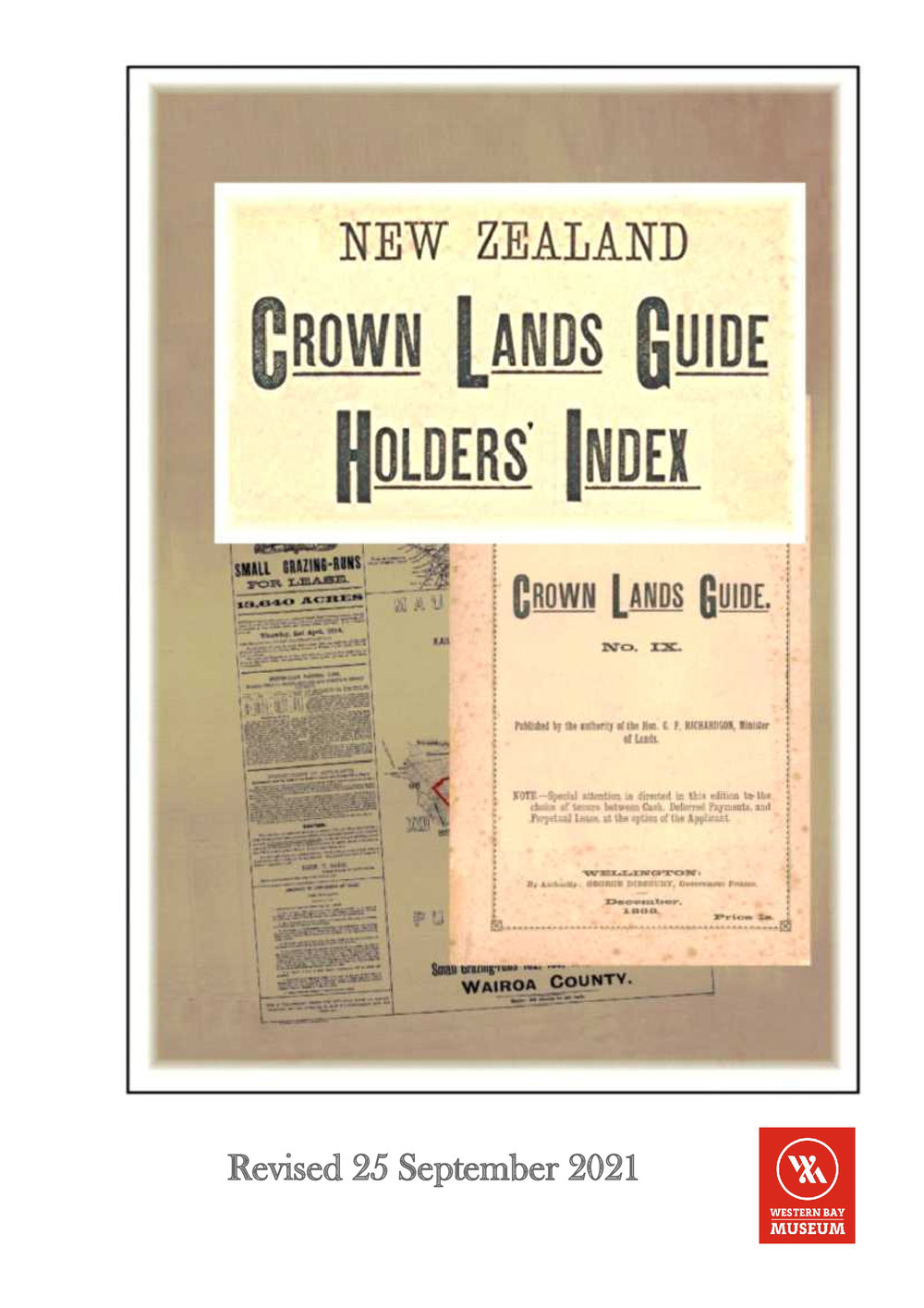 Crown Lands Guide Holders Index