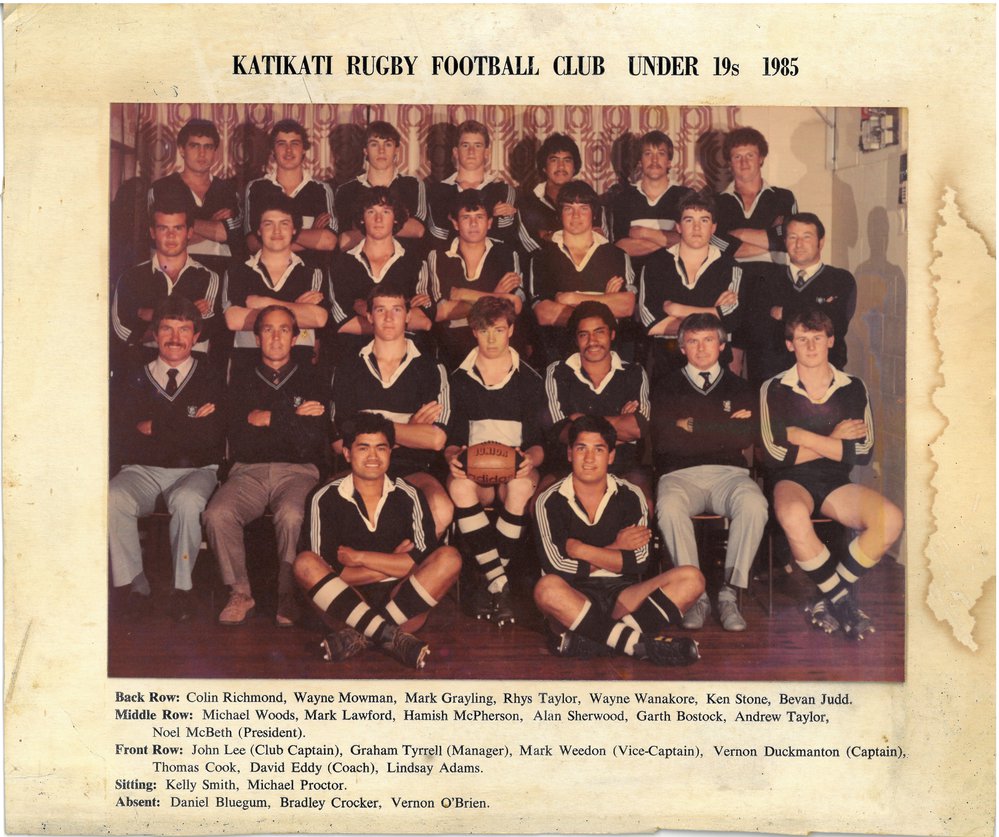 Katiakti Rugby Football Club Under 19s 1985