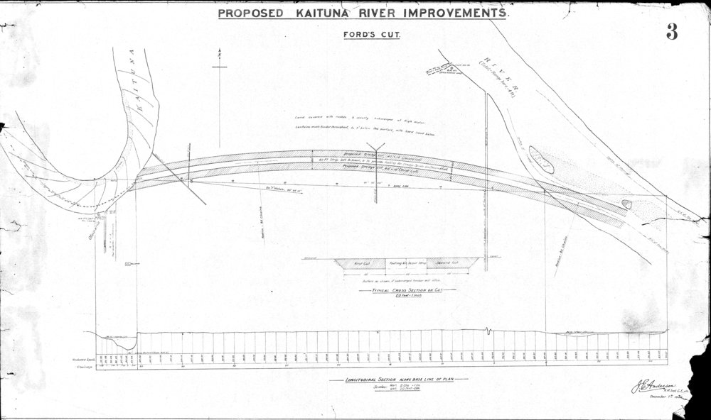 WBoP Kaituna River proposed improvements - Ford's Cut Sh 3 of 5 1925