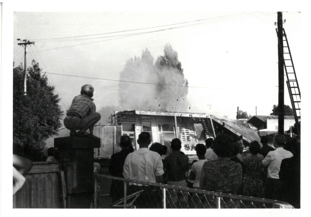 Thompson's Sack Factory fire