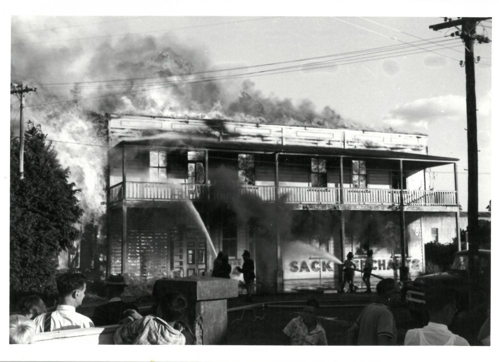 Thompson's Sack Factory fire