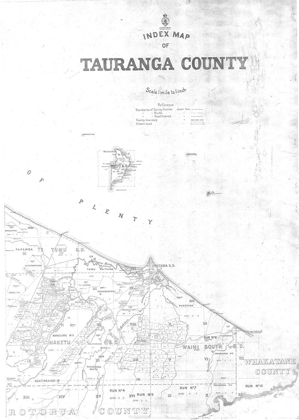WBoP Tauranga County Cadastral Index Map Sh 2 of 2 1889