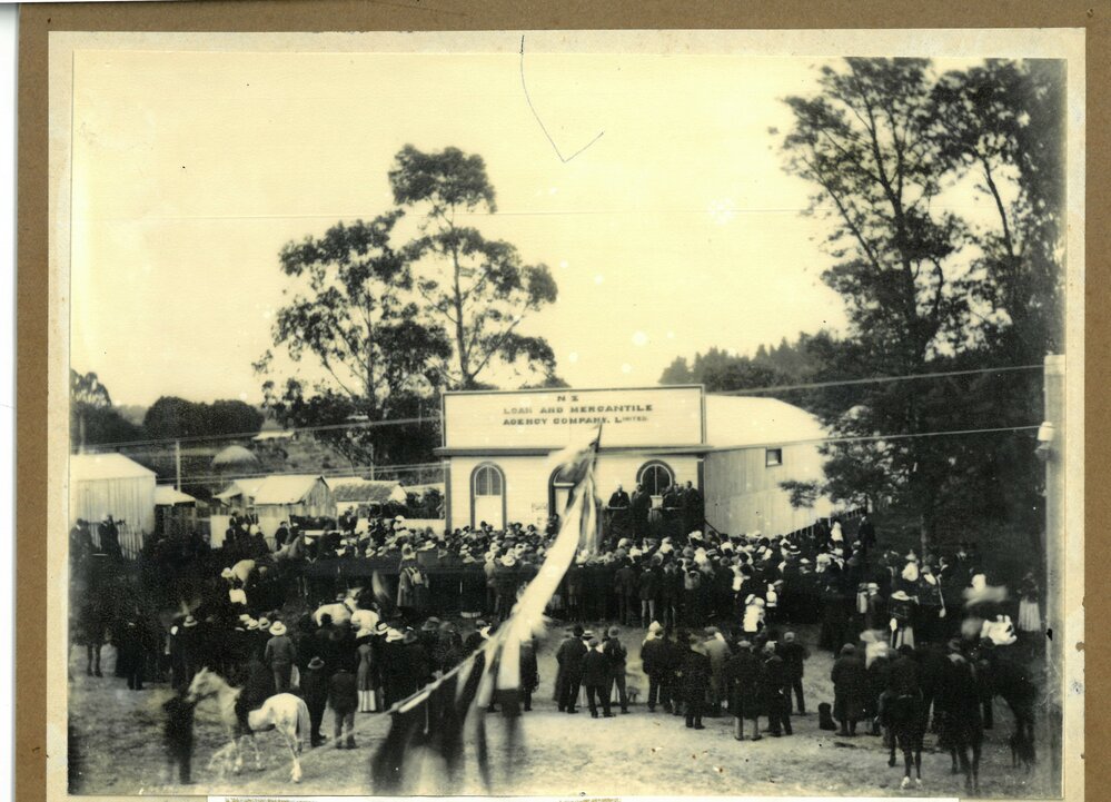 Visit of the Honourable Roderick McKenzie, Minister of Railways to Te Puke, 1910