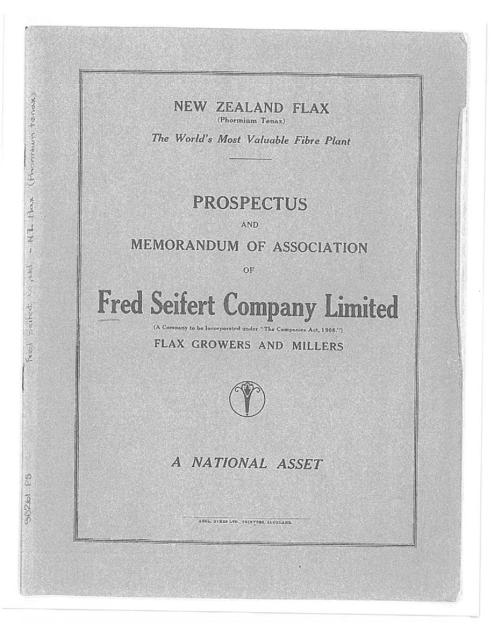 New Zealand flax : the World's Most Valuable Fibre Plant