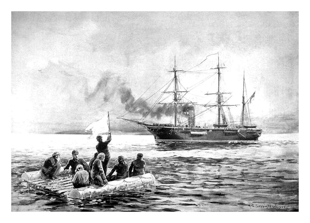 HMS Penguin found eight Elingamite survivors November 1902