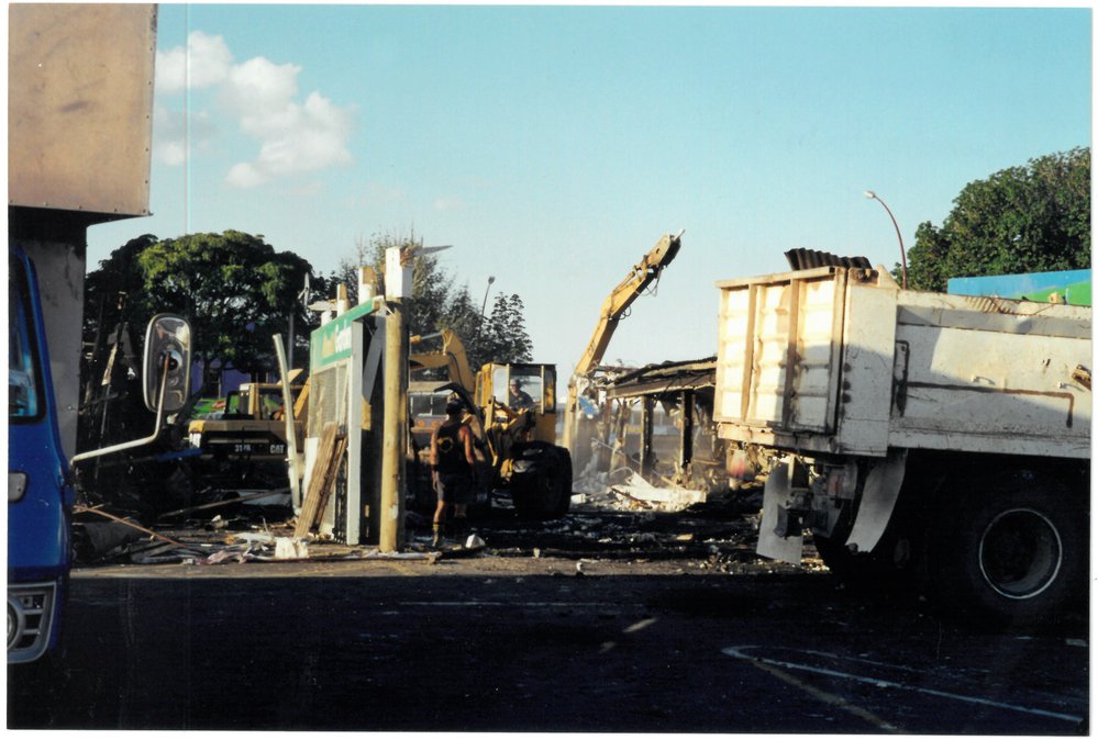 Cleaning up after the fire