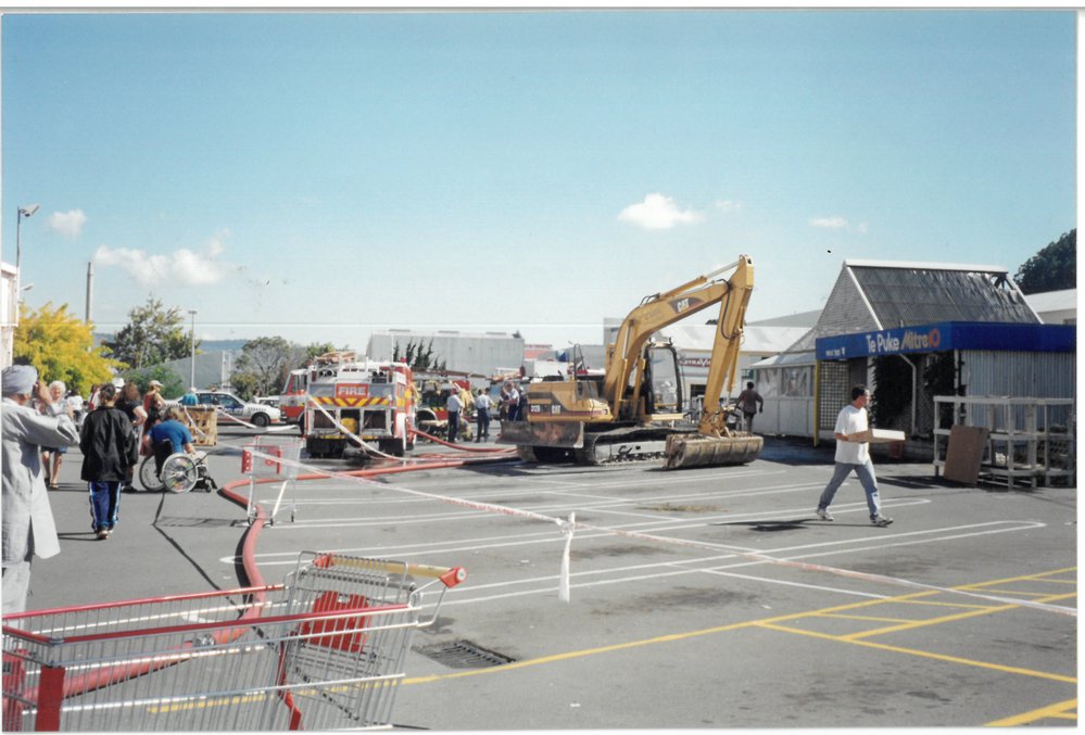 Cleaning up after the fire