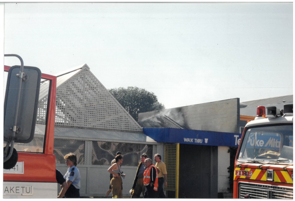 The fire extinguished