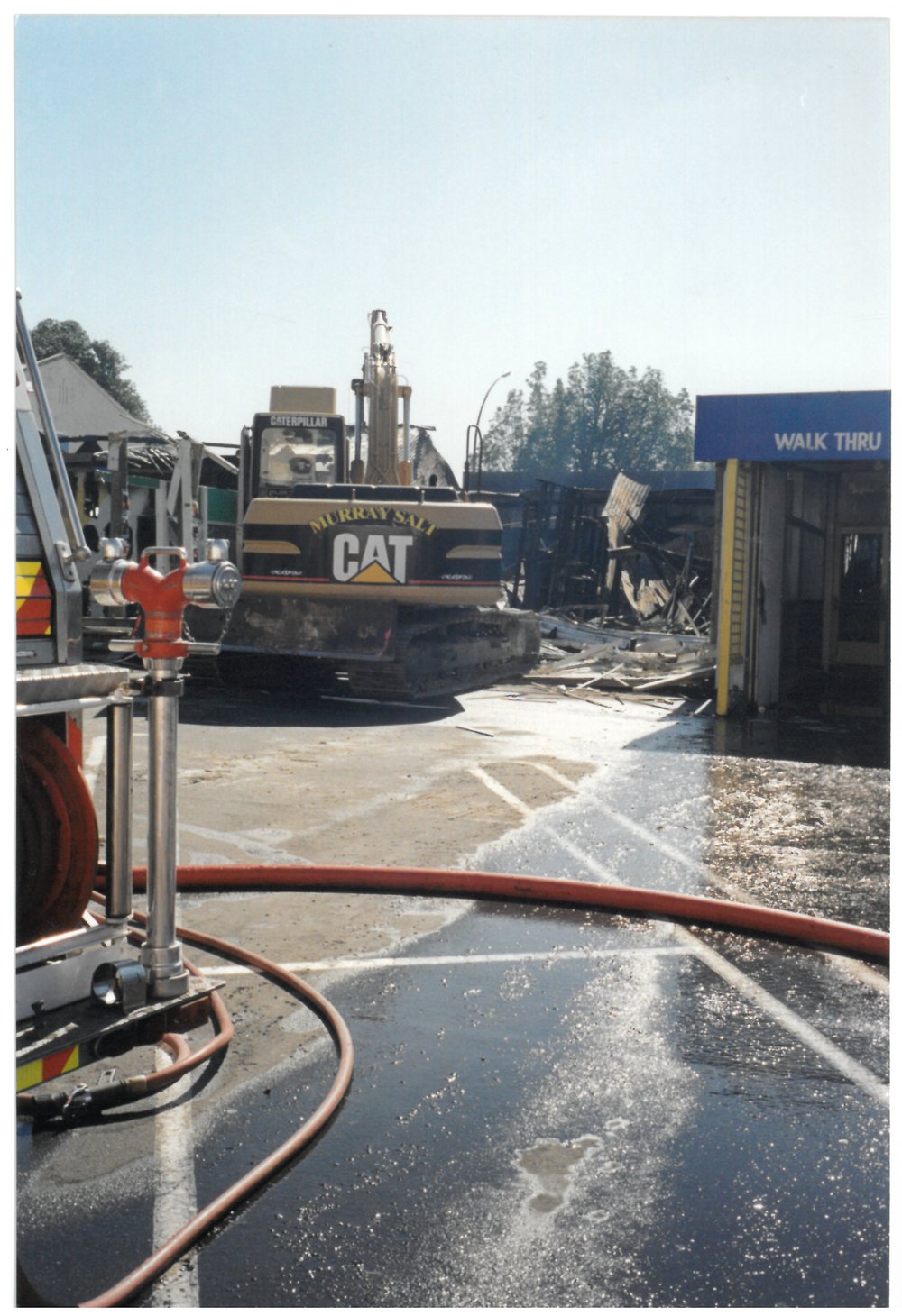 Cleaning up after the fire