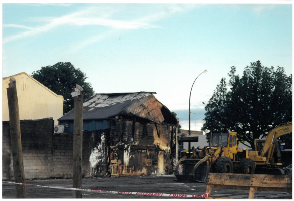 Cleaning up after the fire