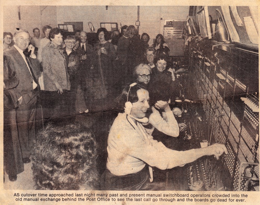 Te Puke says good-bye to manual exchange