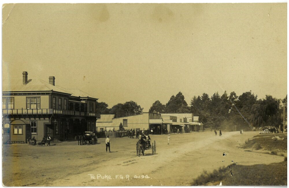 Te Puke in the early days c1900