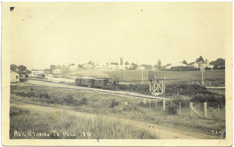 Te Puke railway station 1918