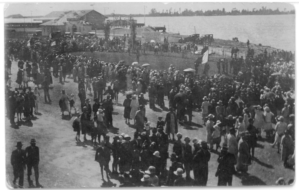 The opening of the Tauranga Railway service and station