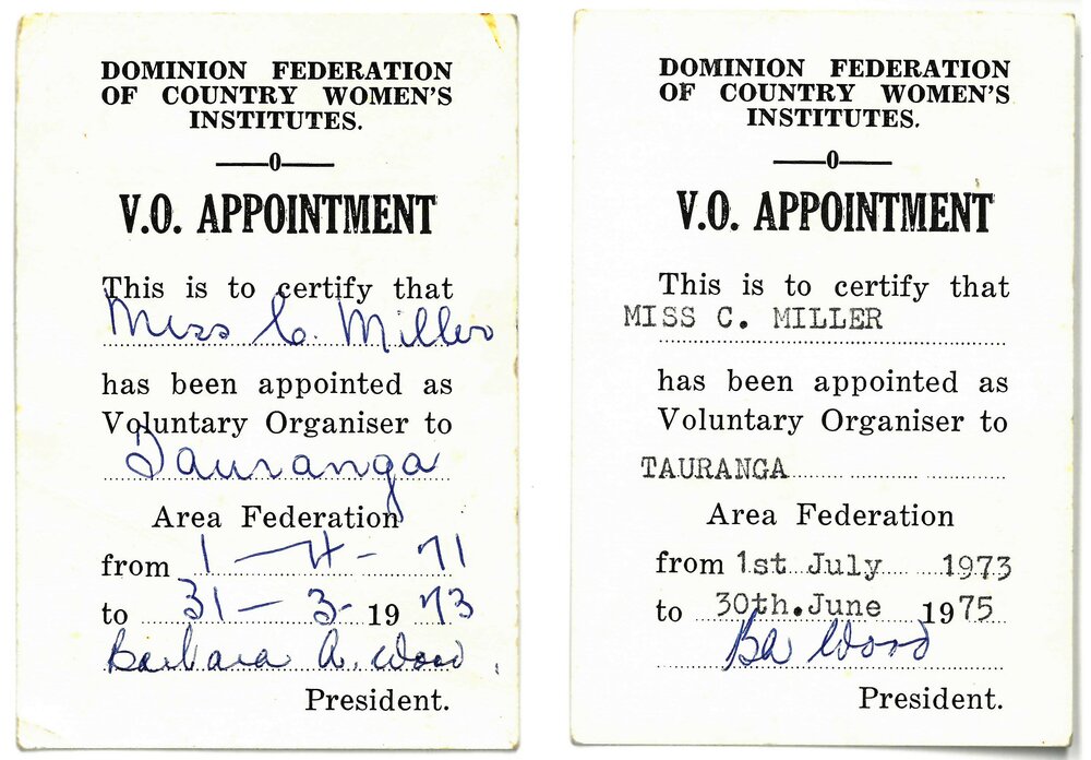 Voluntary Organiser cards