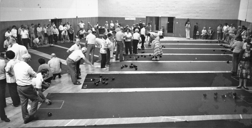 Indoor bowls at Te Puke War Memorial Hall