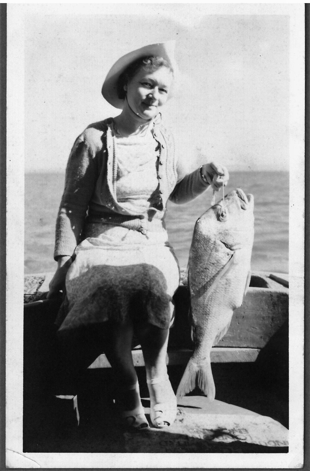 Mrs Purcell and her snapper