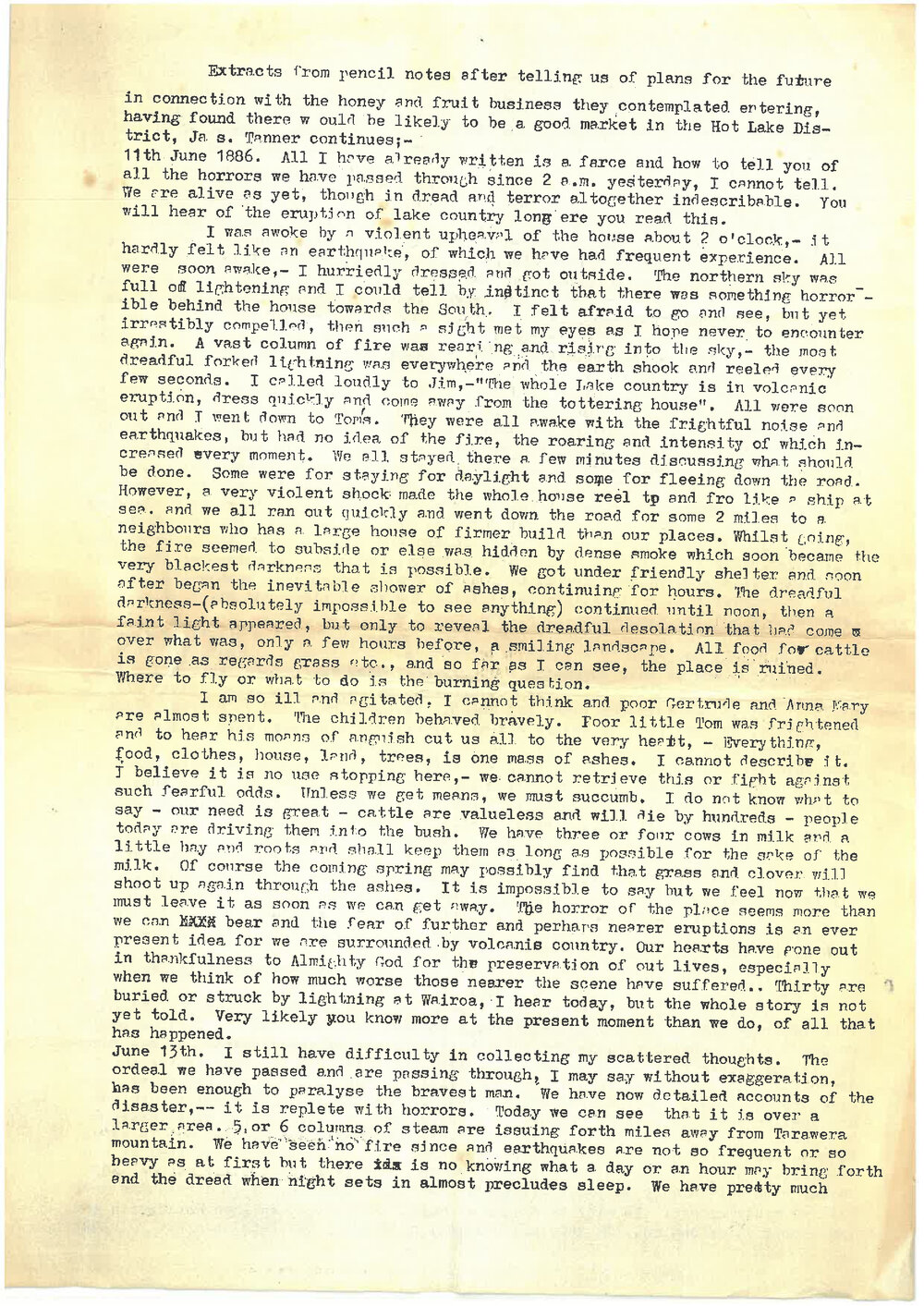 An account of the Tarawera eruption