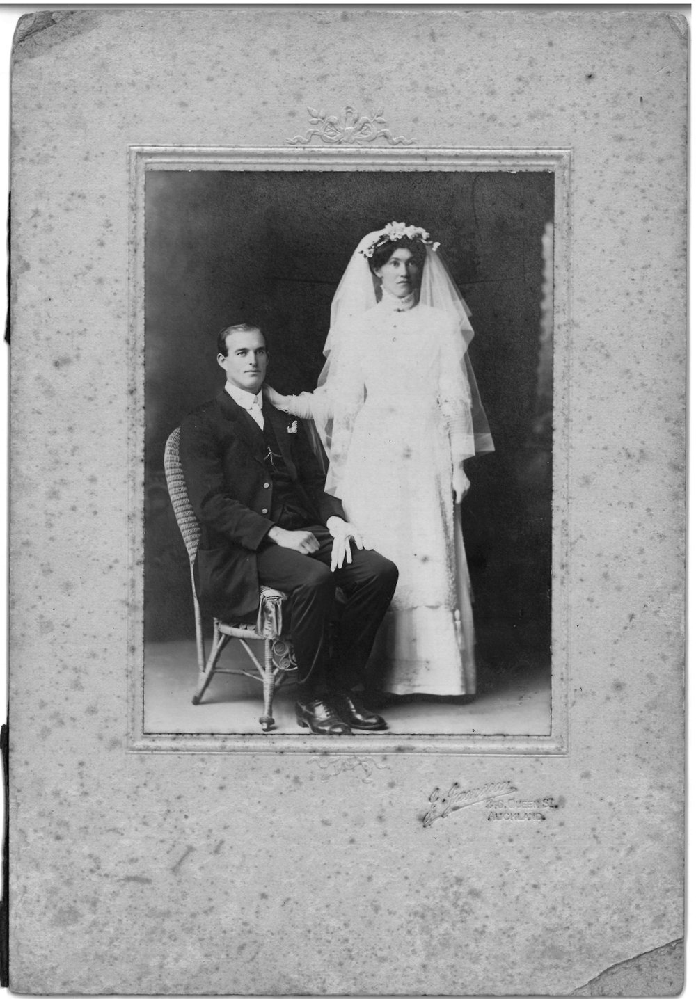 The wedding of George and "Lil" Hines