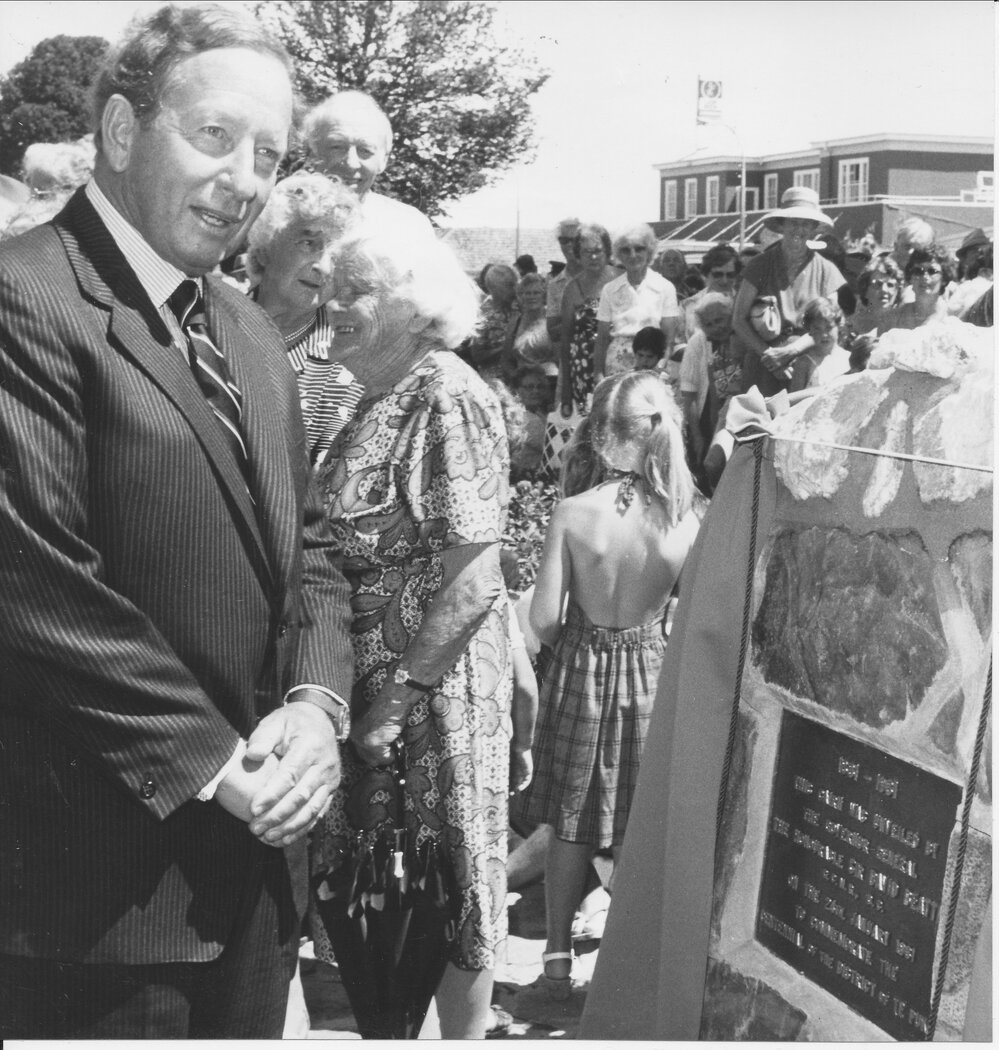 The Hon. Sir David Beattie at centennial celebrations in Te Puke
