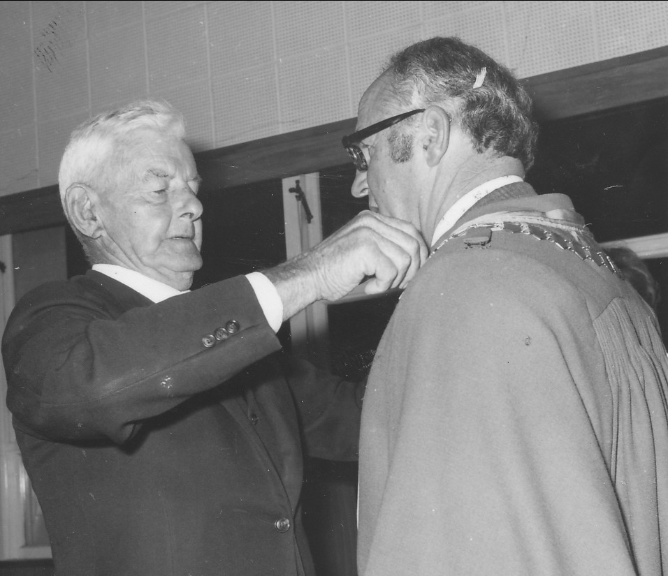 The induction of new mayor Ian Johnson