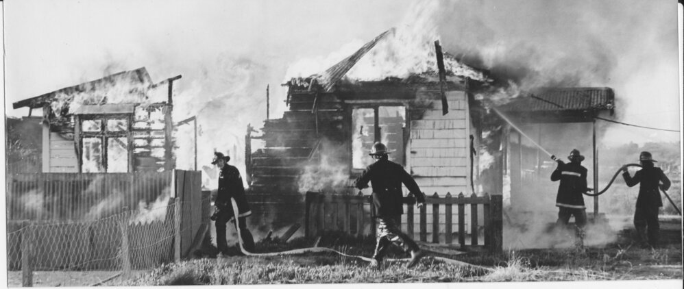 Te Puke Fire Brigade attending a fire