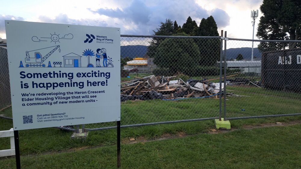 Removal of pensioner units from Heron Crescent, Katikati