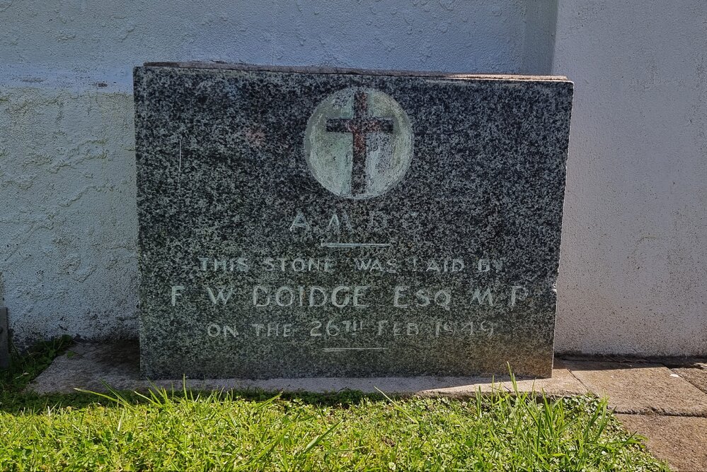 Foundation stone for St. Peter by the Sea, Waihi Beach