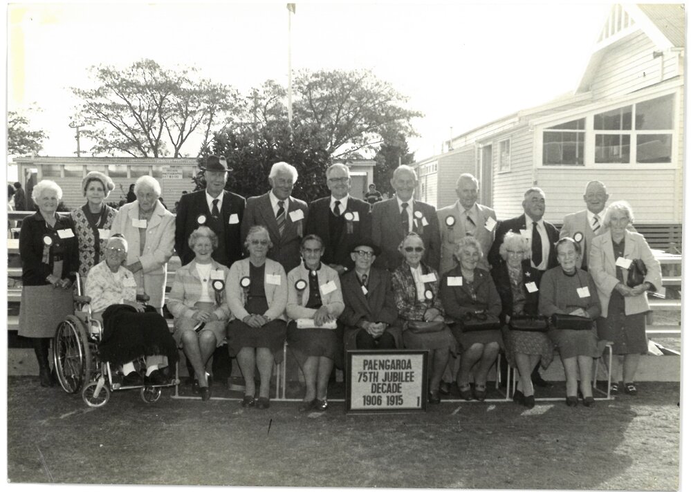 Paengaroa School pupils at the 75th Jubilee