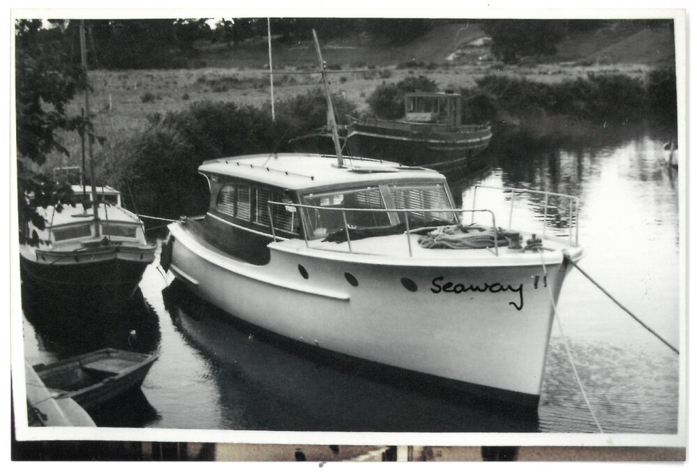 Fred Brake's Seaway II moored at Katikati