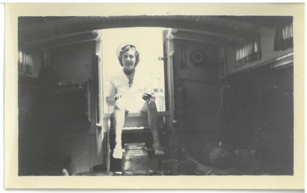 Inside the cabin of an unknown launch