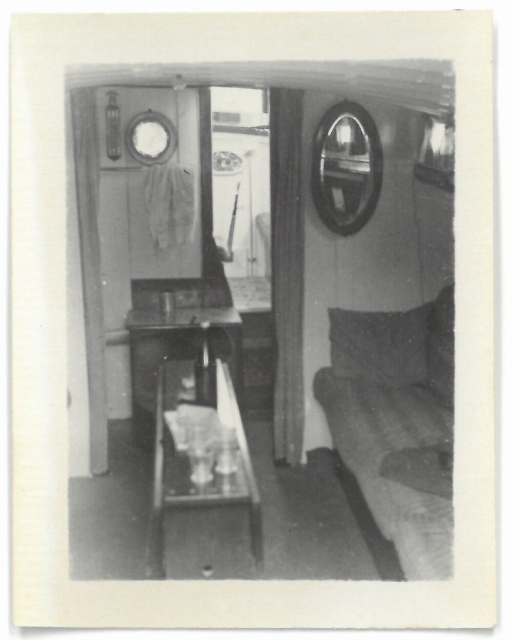 Inside the cabin of Snow Garde-Browne's Royal Saxon