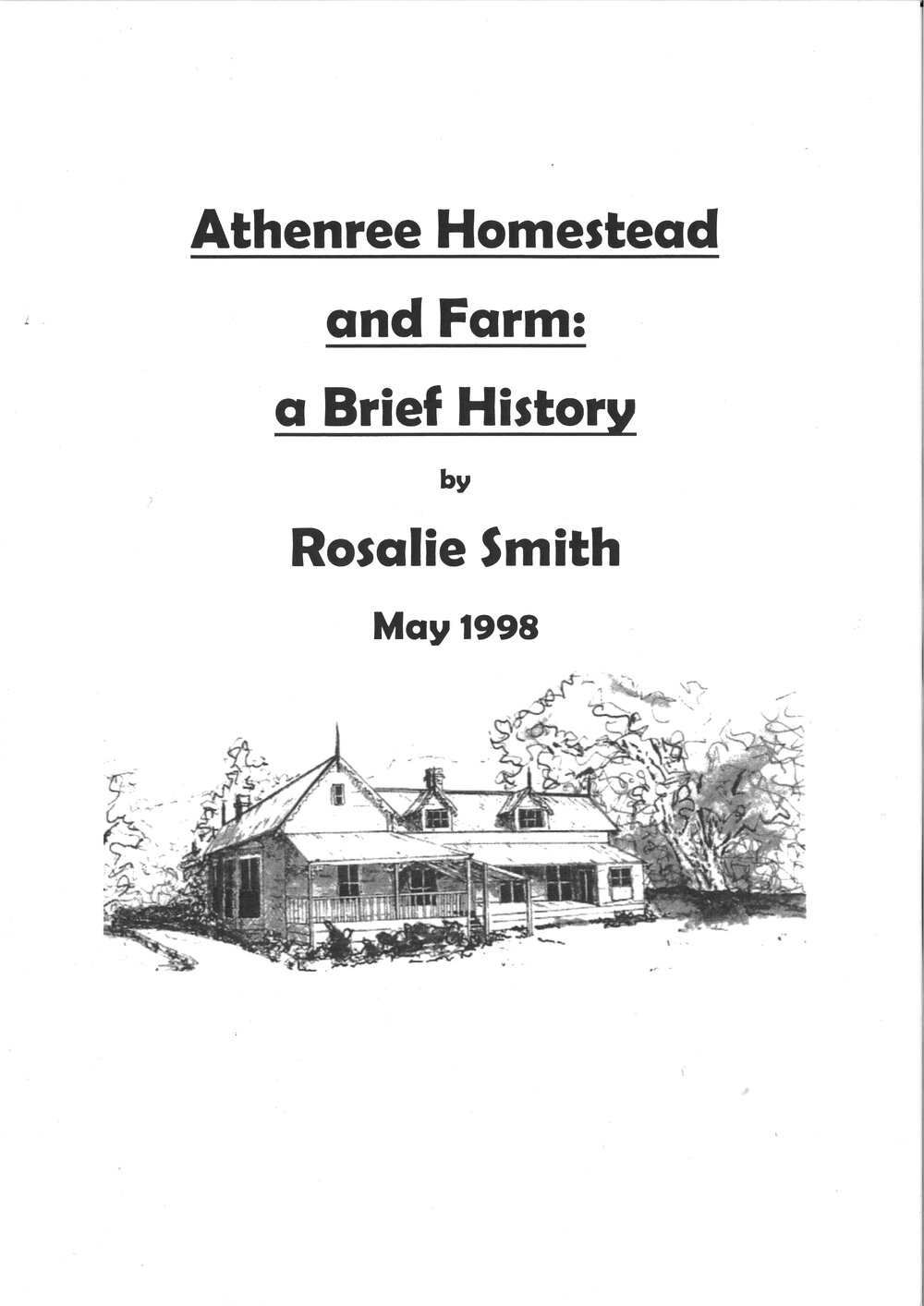 Athenree Homestead and Farm: a Brief History