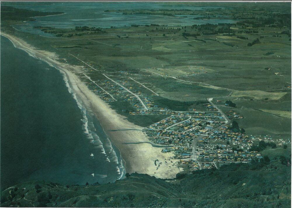 Waihī Beach from the air