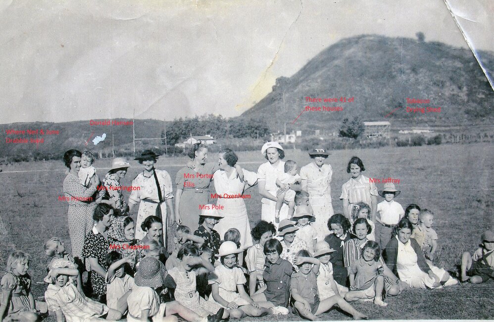 Ladies at a Pongakawa Tabacco Grower's rugby match